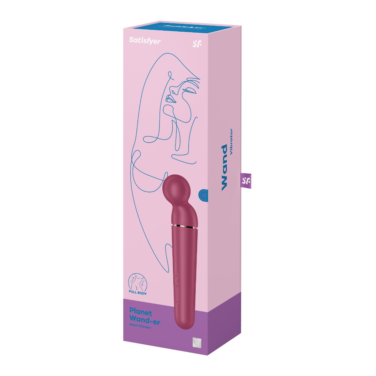 Adult Product 18+ - Satisfyer Planet Wand-er - Berry - Satisfyer - Toys - KS Store