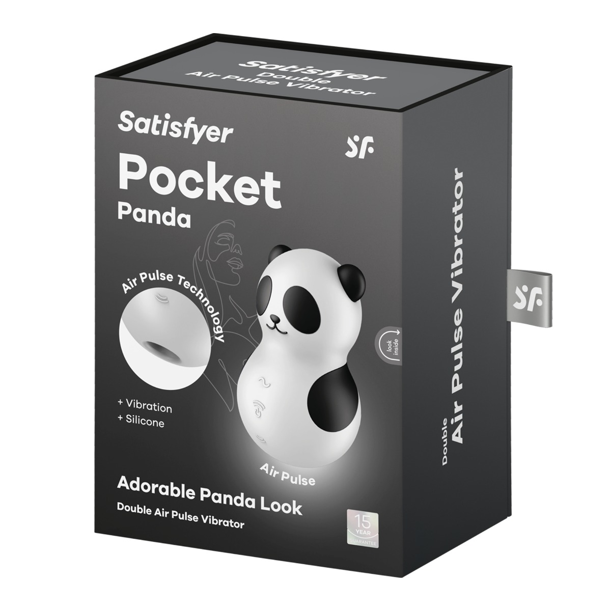 Adult Product 18+ - Satisfyer Pocket Panda - White - Satisfyer - Toys - KS Store
