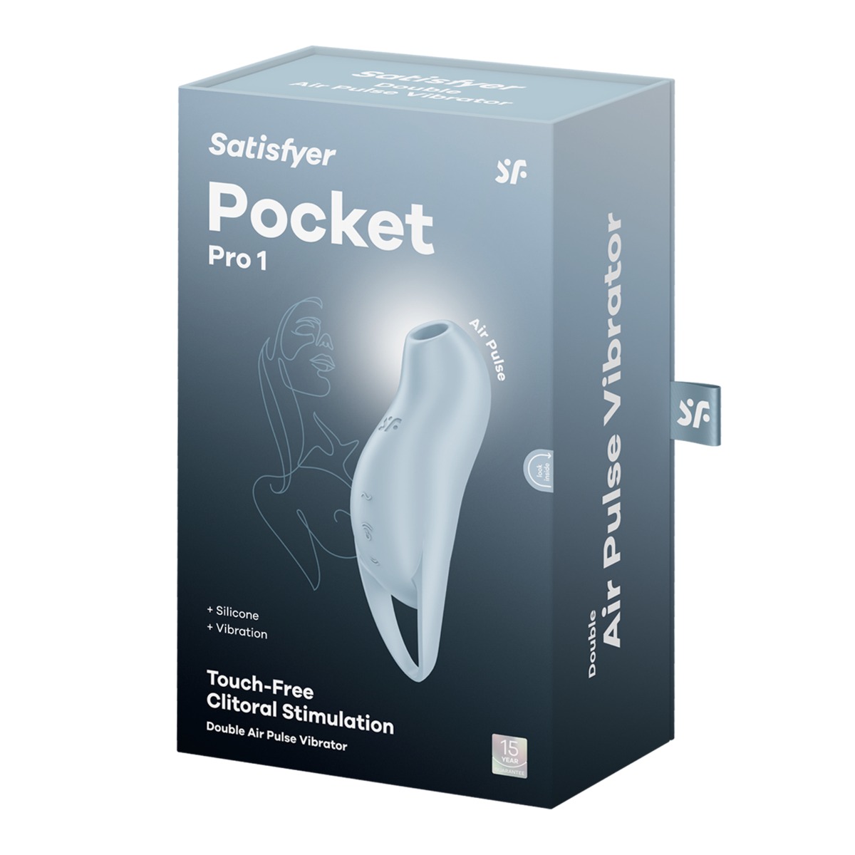 Adult Product 18+ - Satisfyer Pocket Pro 1 - Blue - Satisfyer - Toys - KS Store