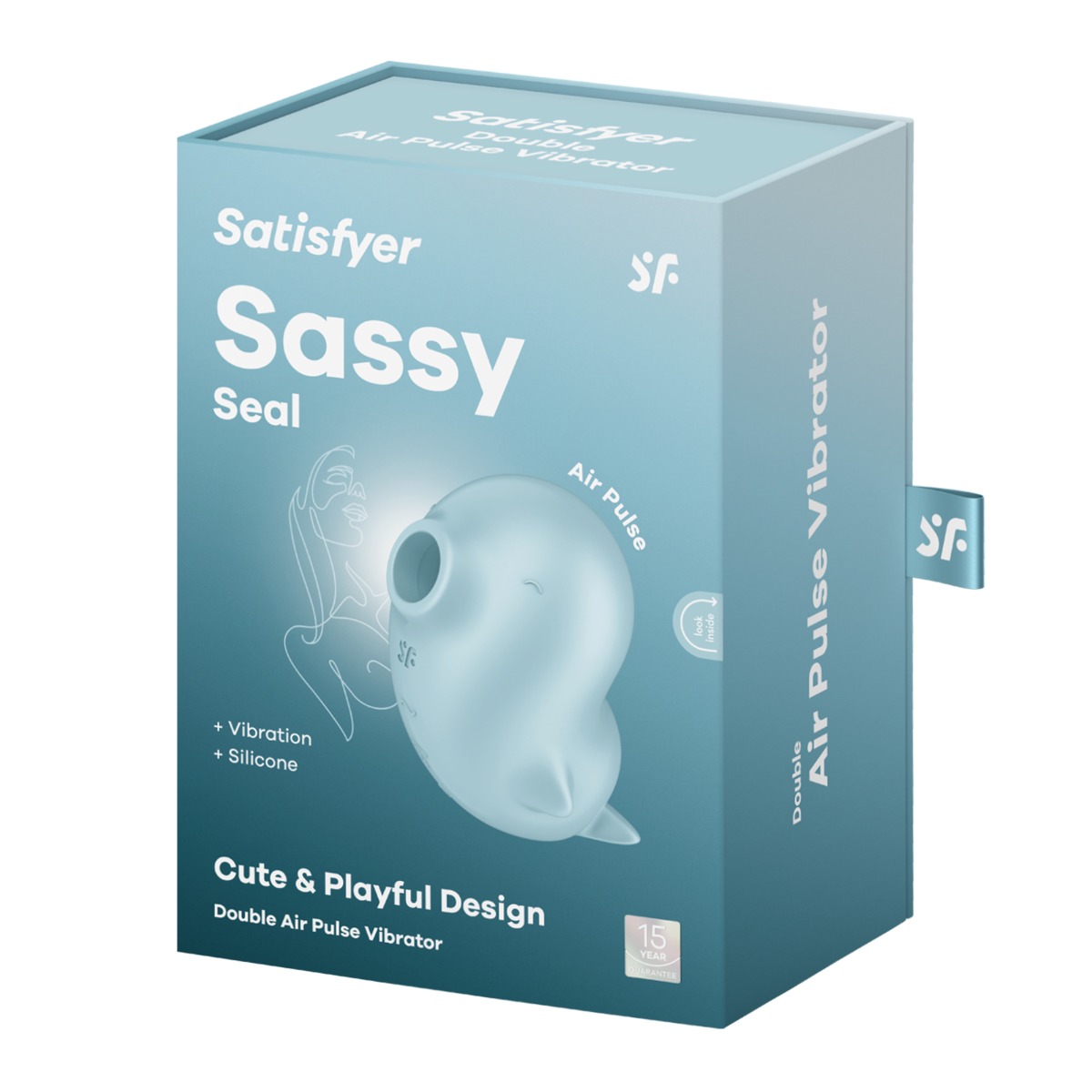 Adult Product 18+ - Satisfyer Sassy Seal - Ice Blue - Satisfyer - Toys - KS Store
