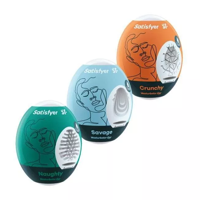 Adult Product 18+ - Satisfyer 3er Set Naughty Savage Crunchy - Assorted - Satisfyer - Toys - KS Store