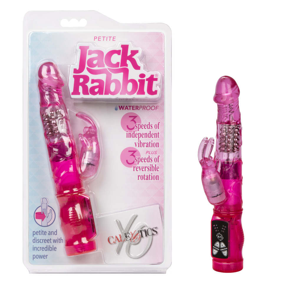 Adult Product 18+ - Petite Jack Rabbit - Pink - California Exotics - Wholesale Vibrators - KS Store