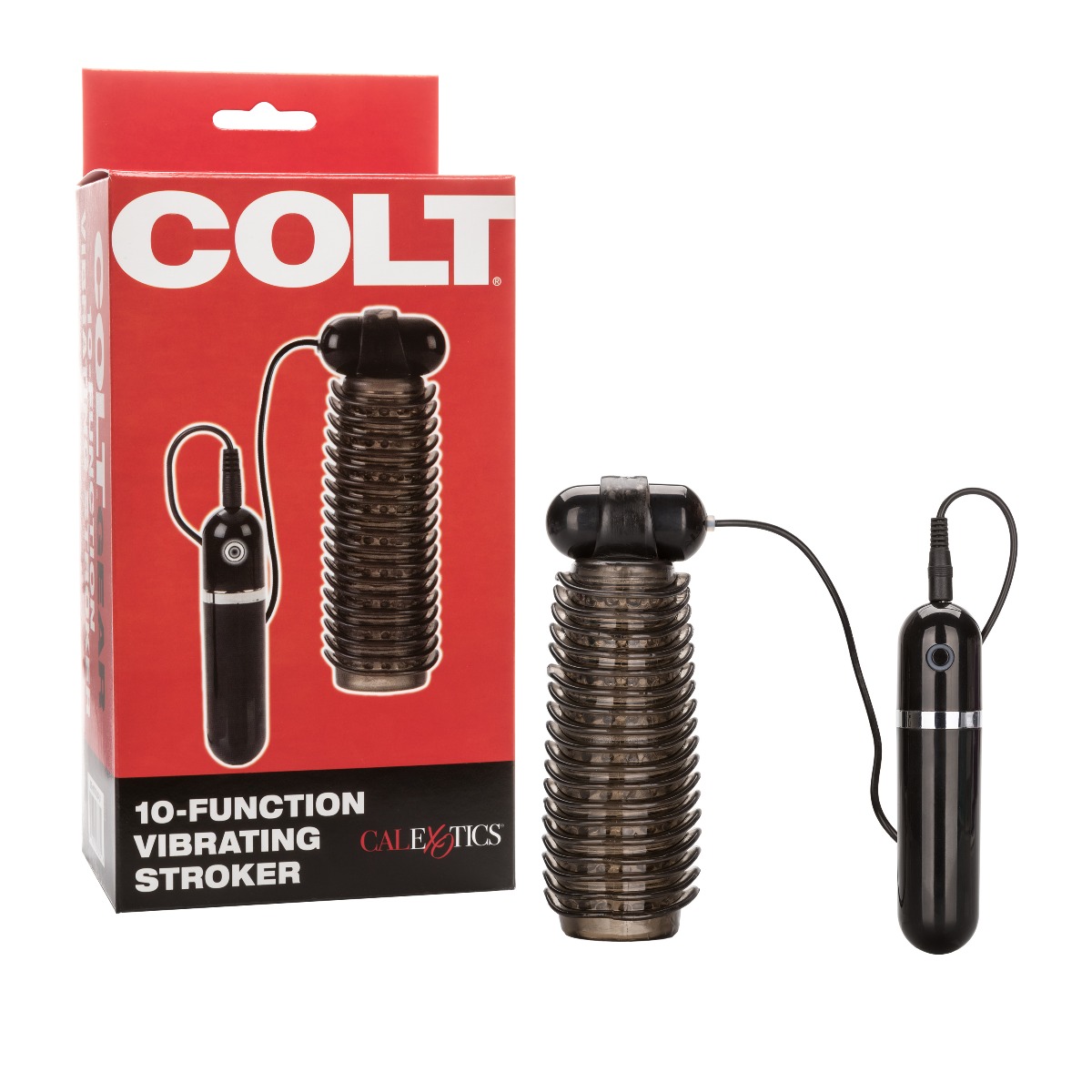 Adult Product 18+ - COLT 10 Function Vibrating Stroker - Smoke - COLT - Colt - KS Store