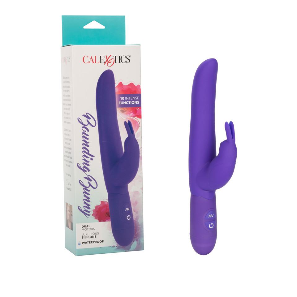 Adult Product 18+ - Bounding Bunny - Purple - California Exotics - Rabbit Vibrators - KS Store