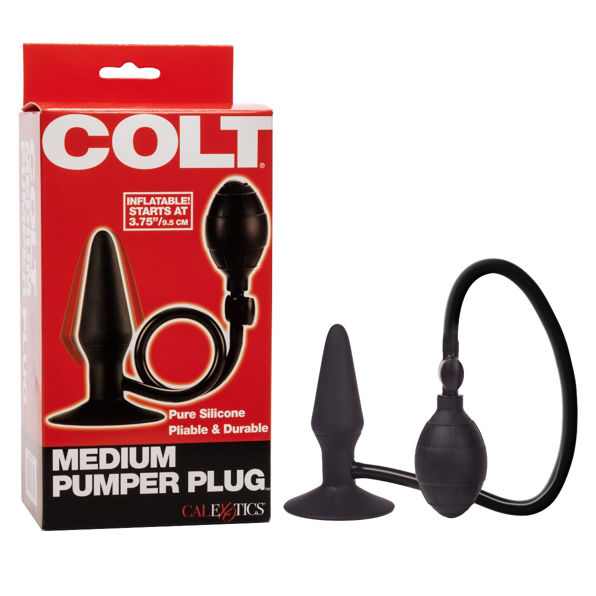 Adult Product 18+ - COLT Medium Pumper Plug - Black - COLT - Colt - KS Store