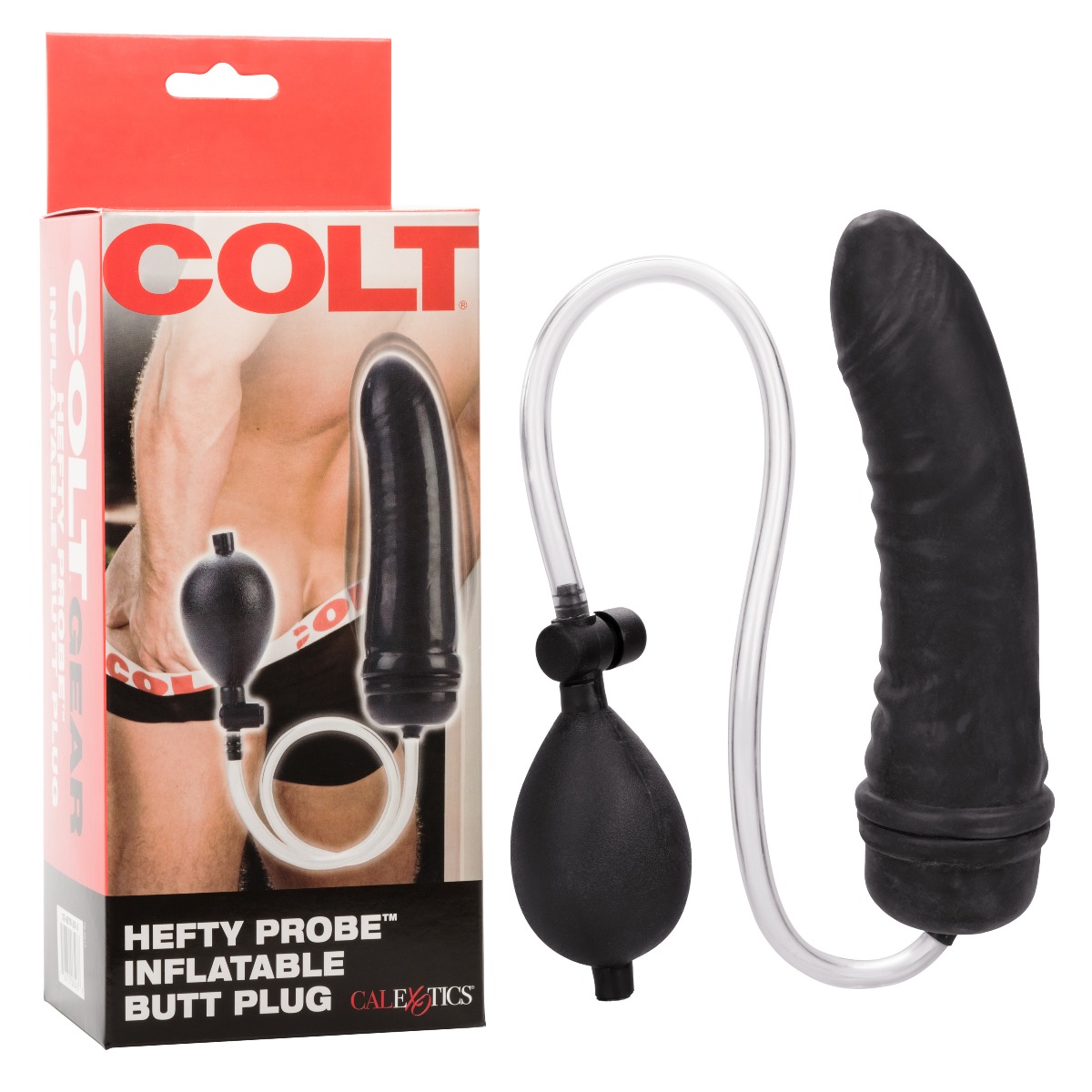 Adult Product 18+ - COLT Hefty Probe Inflatable Butt Plug - Black - COLT - Colt - KS Store