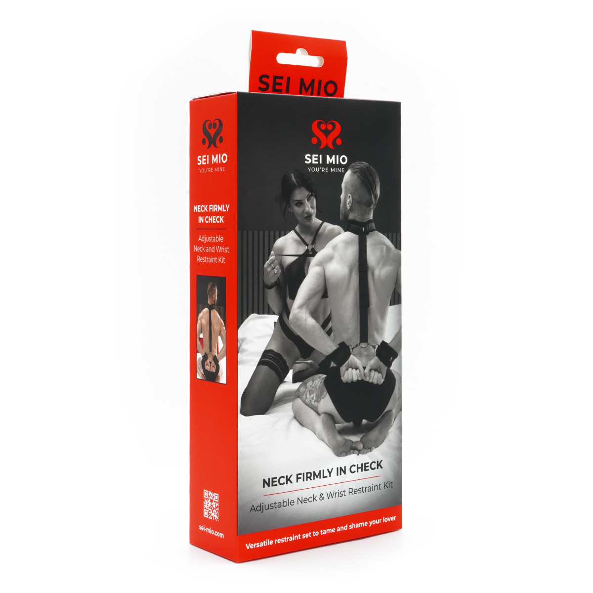 Adult Product 18+ - SEI MIO - Neck Firmly in Check - Adjustable Neck & Wrist Restraint Kit - Sei Mio - Sei Mio - KS Store