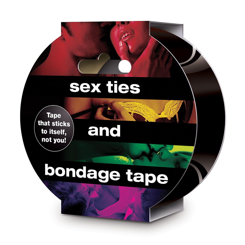 Adult Product 18+ - Sex Ties & Bondage Tape - Black - CC Games - Restraints - KS Store