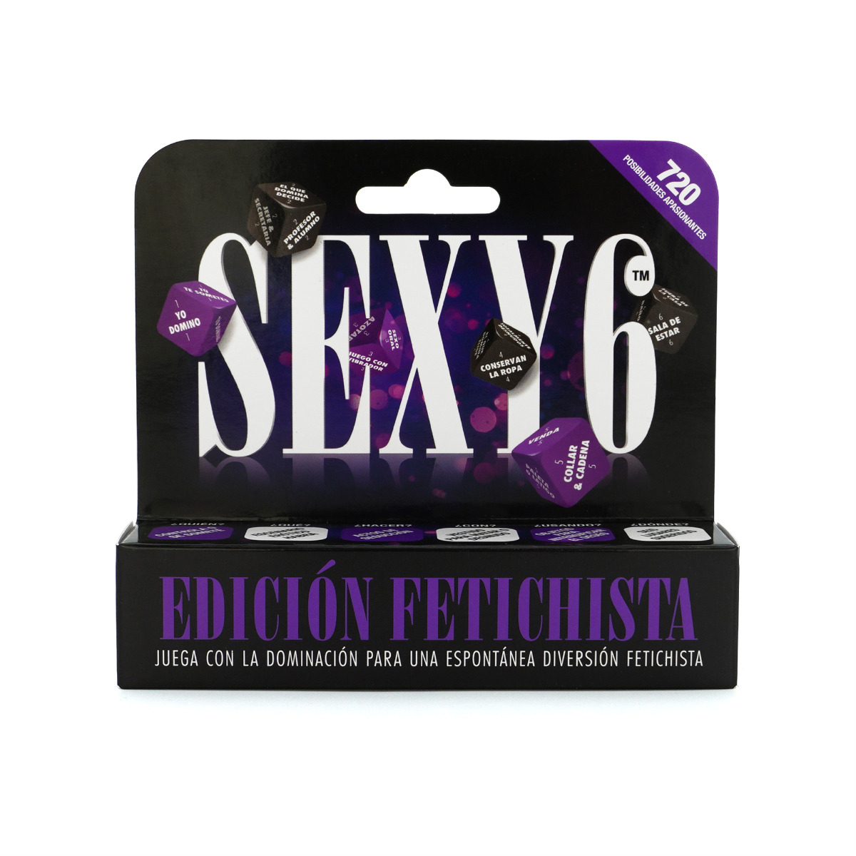 Adult Product 18+ - Sexy 6 Dice - Kinky Edition - Spanish - CC Games - Drinking Games - KS Store