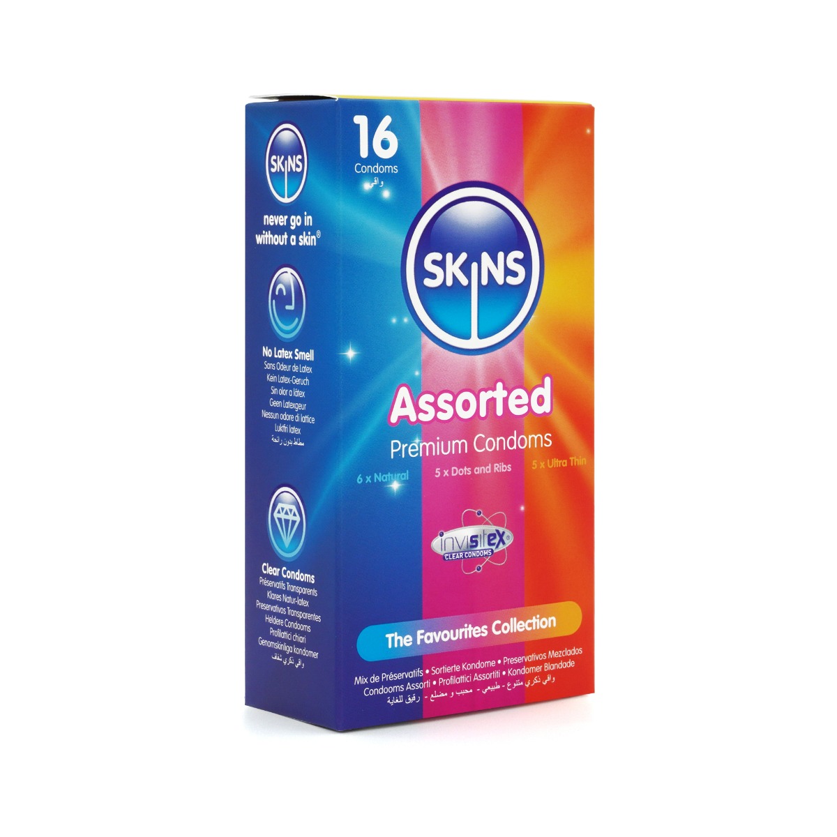 Adult Product 18+ - Skins Condoms Assorted 16 Pack - D&R NAT UT - Skins - Skins Condoms - KS Store