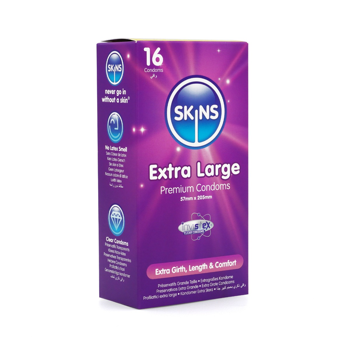 Adult Product 18+ - Skins Condoms Extra Large 16 Pack - Skins - Skins Condoms - KS Store
