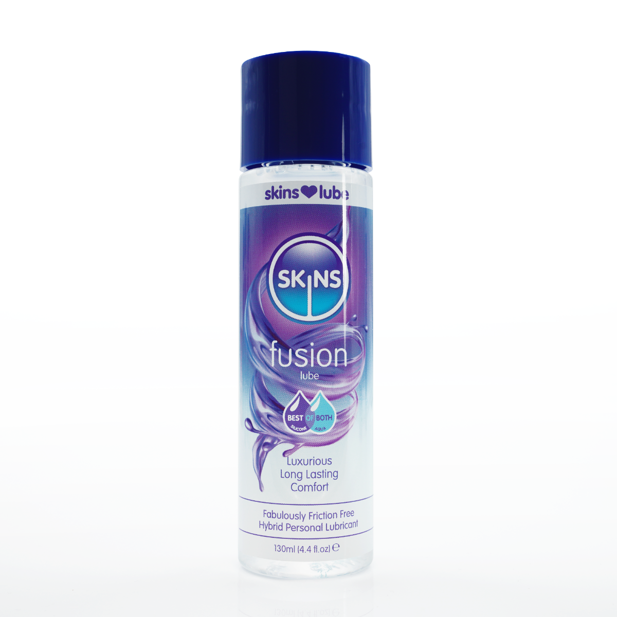 Adult Product 18+ - Skins Fusion Hybrid Silicone and Water Based Lubricant 4.4 fl oz (130ml) - Skins - Skins Sexual Health - KS Store