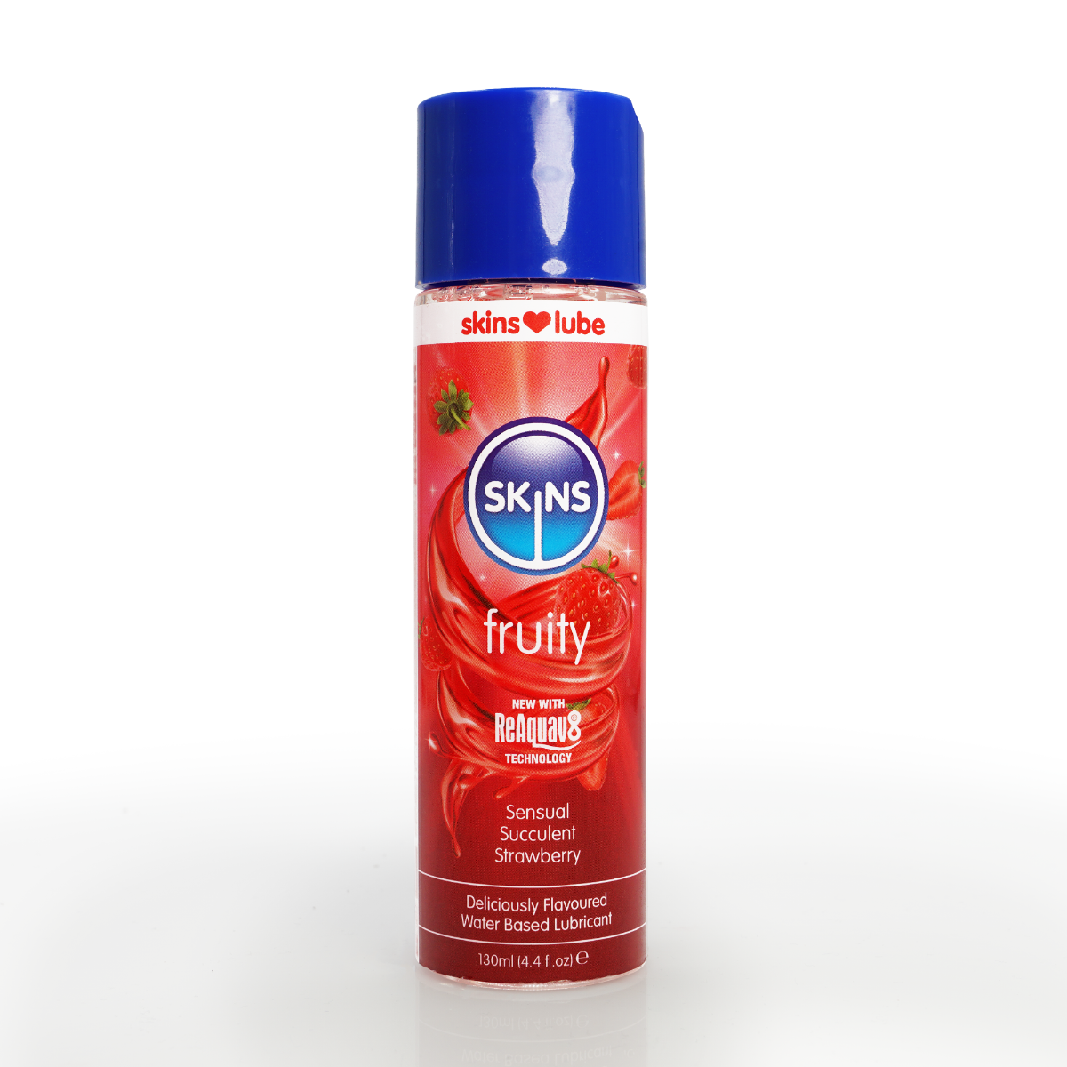 Adult Product 18+ - Skins Strawberry Water Based Lubricant 4.4 fl oz (130ml) - Skins - Skins Sexual Health - KS Store