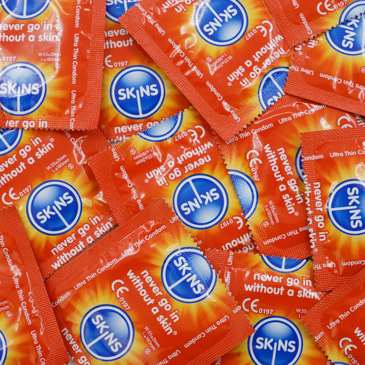 Adult Product 18+ - Skins Condoms Ultra Thin FOIL (BAG 500) - Skins - Skins Condoms - KS Store