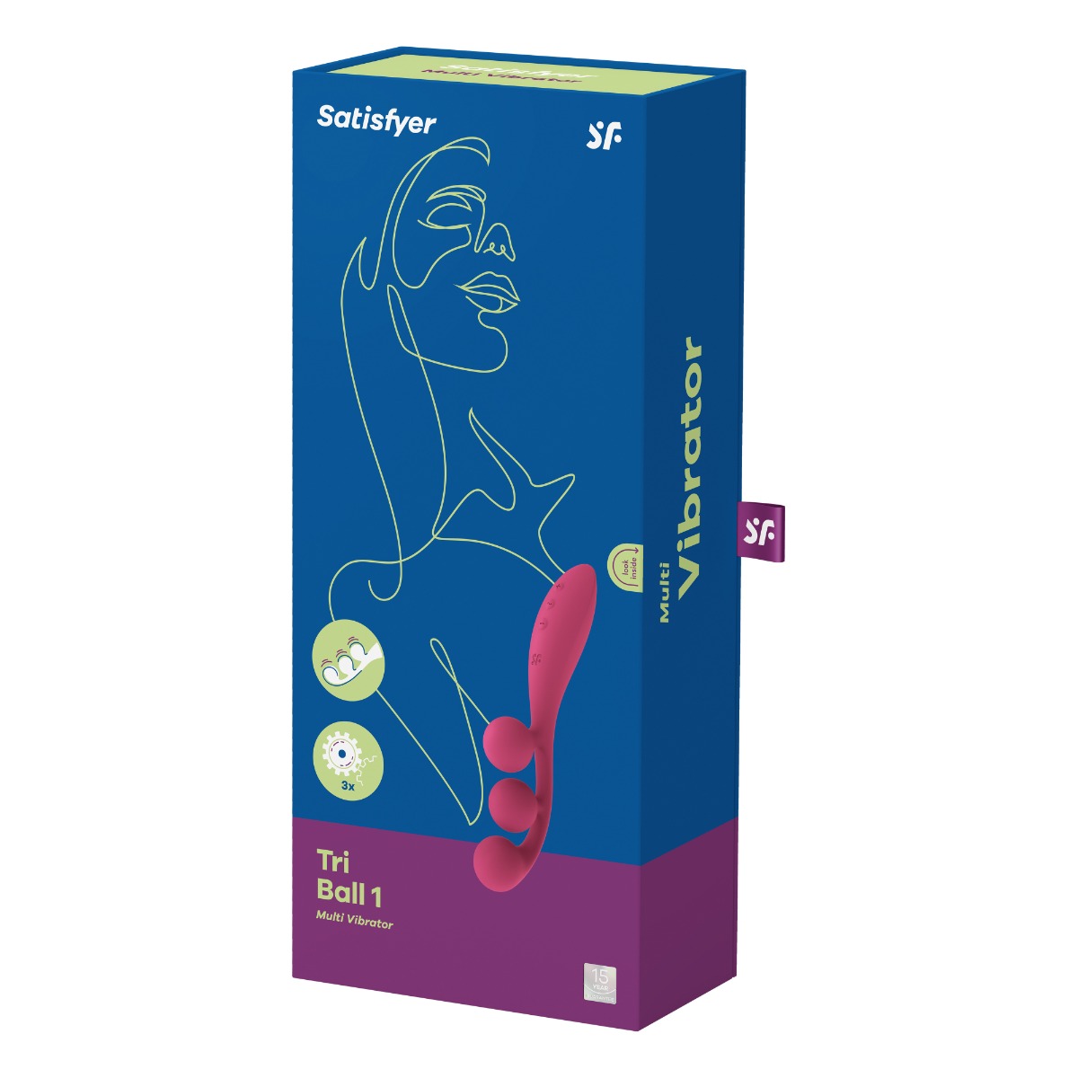 Adult Product 18+ - Satisfyer Tri Ball 1 - Red - Satisfyer - Toys - KS Store