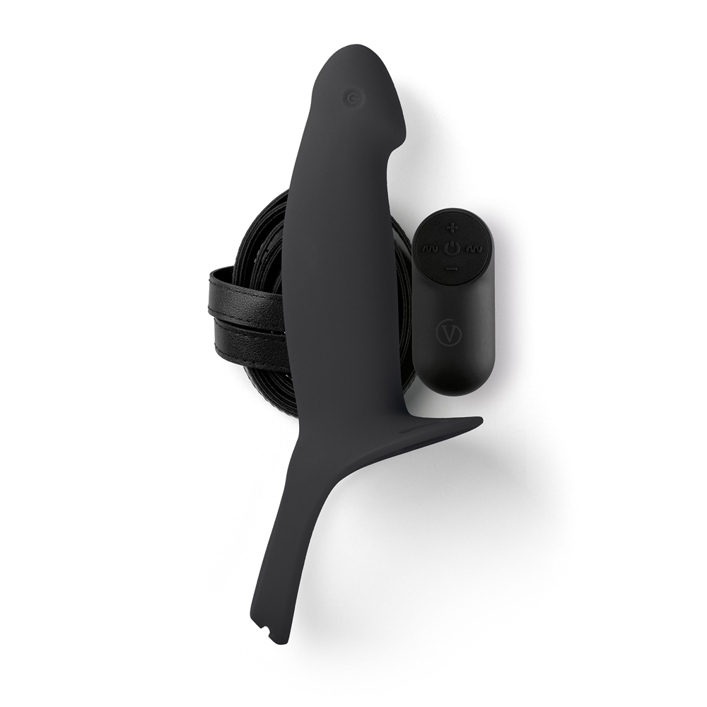 Adult Product 18+ - Virgite - Hollow Harness With Vibration H4 Size L - Black - Virgite - Virgite - KS Store