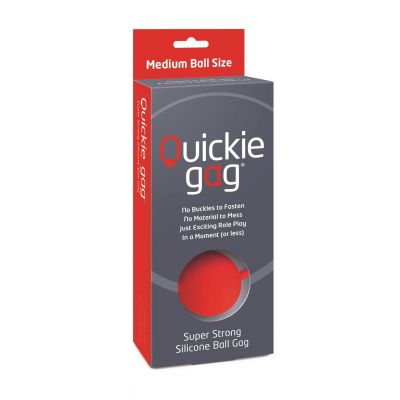 Quickie Gag Medium Ball - Red 