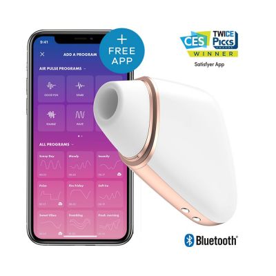 Satisfyer App Enabled Love Triangle - White