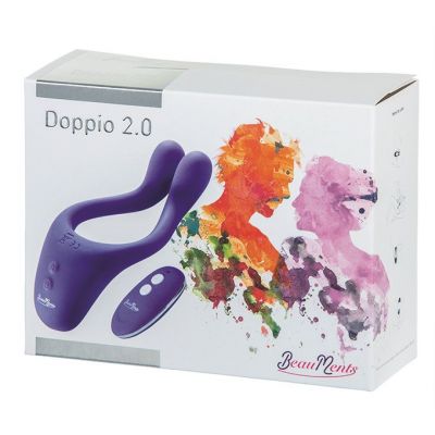 Doppio 2.0 Couples Vibrator with wireless remote control - Purple *FOR UK SALE ONLY*