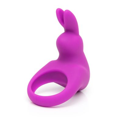 Happy Rabbit Rechargeable Vibrating Rabbit Cock Ring - Purple