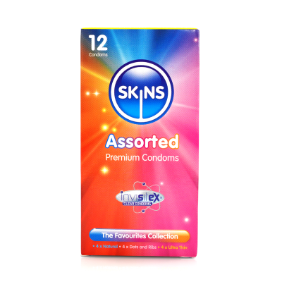 Skins Condoms Assorted 12 Pack International 1 - D&R, NAT, UT