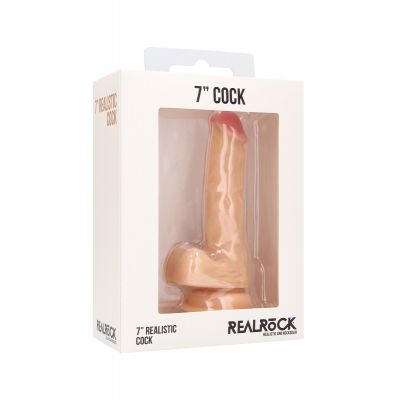 Real Rock Skin - Realistic Cock 7" With Scrotum