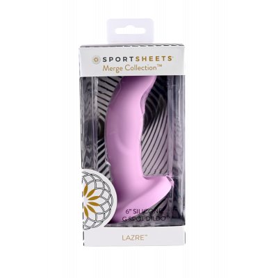Sportsheets Merge Collection - Lazre - 6" Solid Silicone G-Spot Dildo