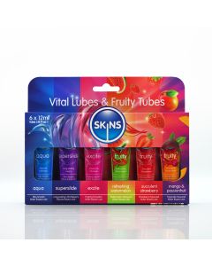 Skins 12ml Sampler Tubes - Vital & Fruity 6pk