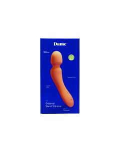 DAME - Min, Mini Wand Vibrator - Papaya