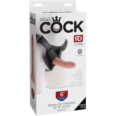 Pipedream - King Cock - Strap on Harness with 6" Cock - Light