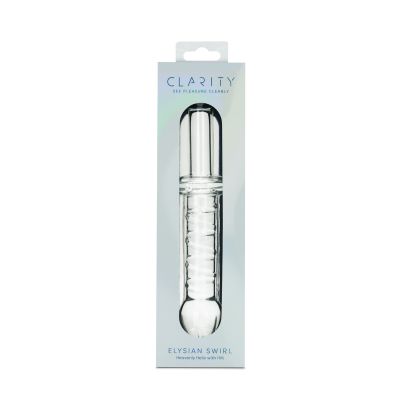 Clarity - Glass Dildo - Elysian Swirl