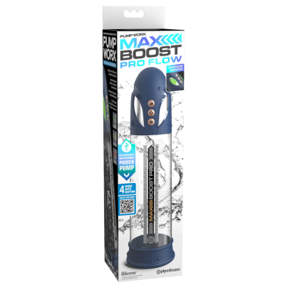 Pipedream - Pump Worx  - Max Boost Pro Flow  - Blue/Clear