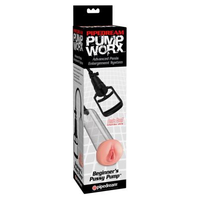 Pipedream - Pump Worx  - Beginner's Pussy Pump - Clear/Light/Black