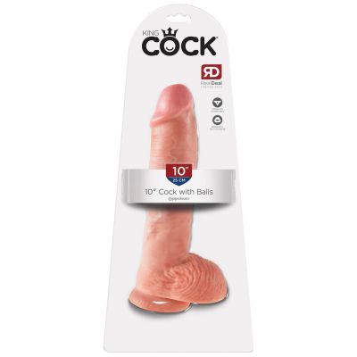 Pipedream - King Cock - 10" Cock with Balls  - Light