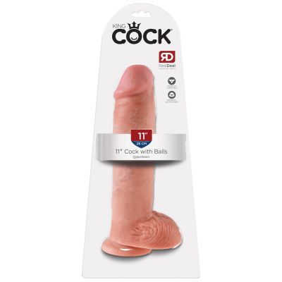 Pipedream - King Cock - 11" Cock with Balls  - Light