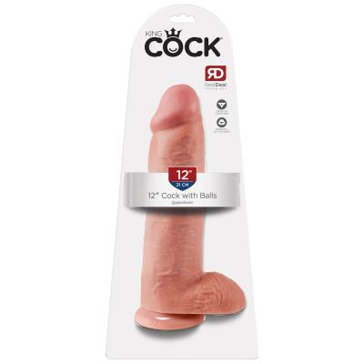 Pipedream - King Cock - 12" Cock with Balls  - Light