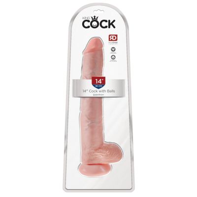 Pipedream - King Cock - 14" Cock with Balls  - Light