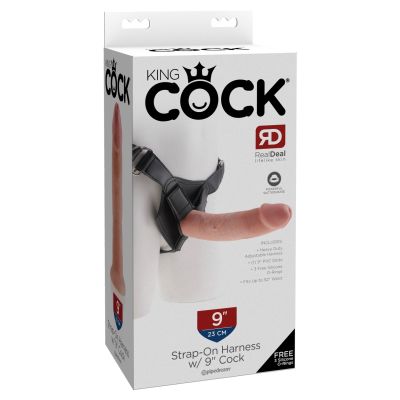 Pipedream - King Cock - Strap on Harness with 9" Cock - Light