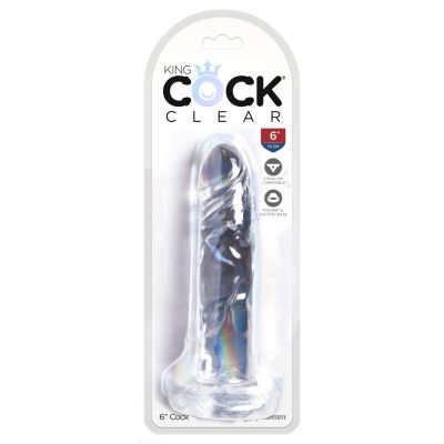 Pipedream - King Cock Clear - 6"  - Clear
