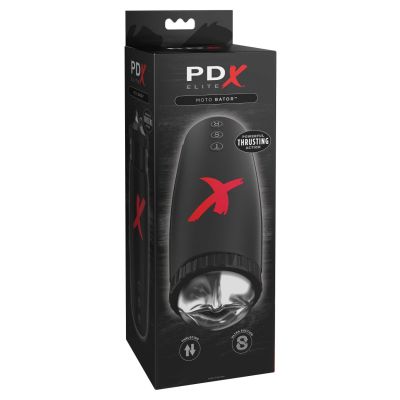 Pipedream - PDX Elite - Moto-Bator  - Clear/Black