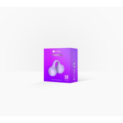 SVibe Snail TWINN Finger Vibrator - Lilac - APP