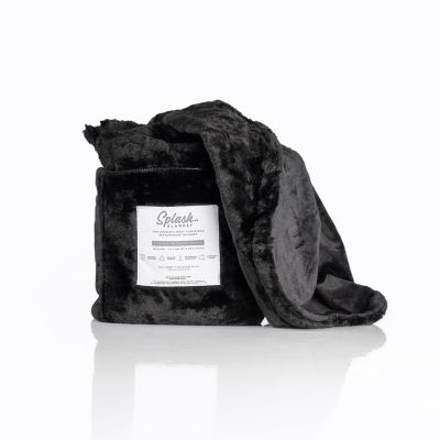 Splash Blanket - Furlush (NON bonded) - Black on Black - Medium